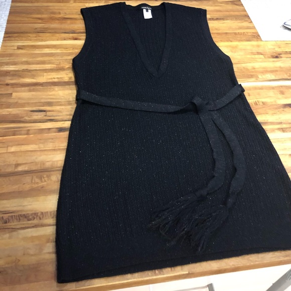 Nanette Lepore black tunic sweater size large - Picture 1 of 8